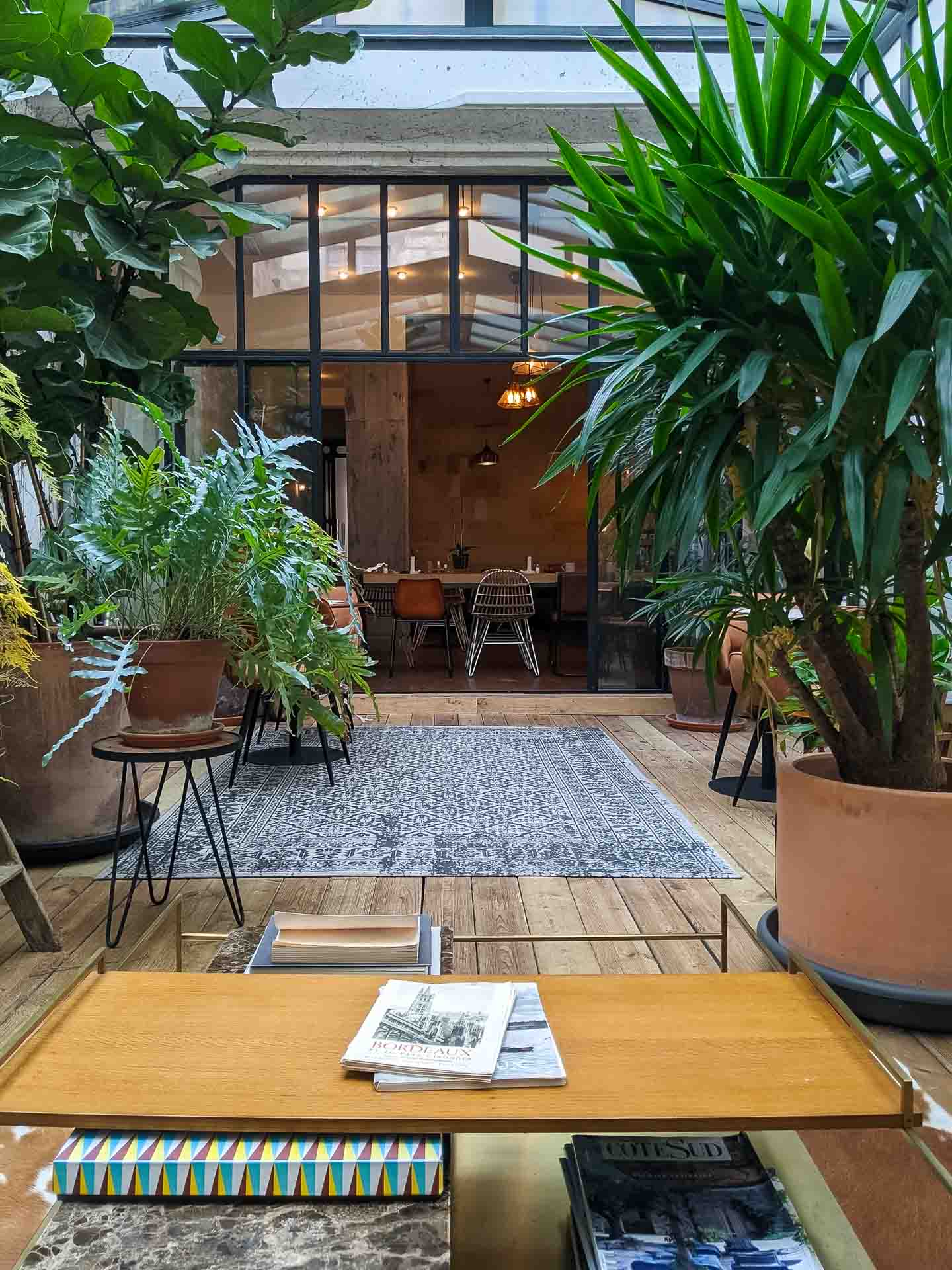 Verrière végétale de la Maison Casa Blanca